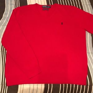 Polo By Ralph Lauren Lamb’s Wool V-neck Sweater